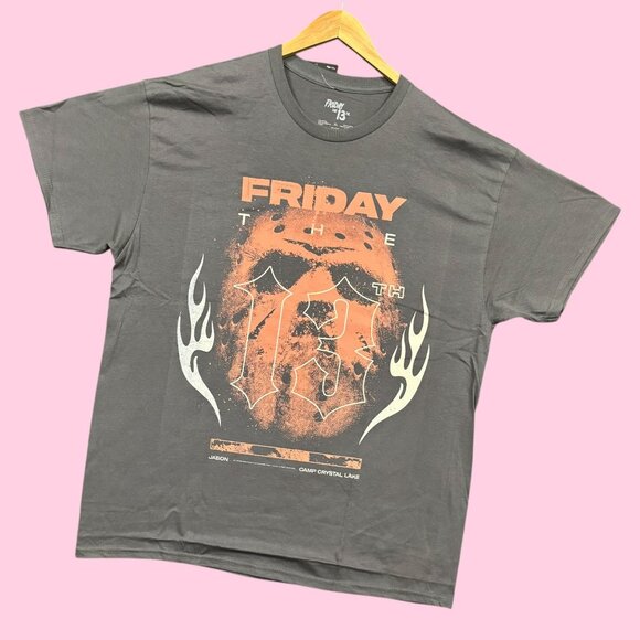 Friday the 13th Jason Voorhees Camp Crystal Lake Horror Tee XL - Picture 3 of 4